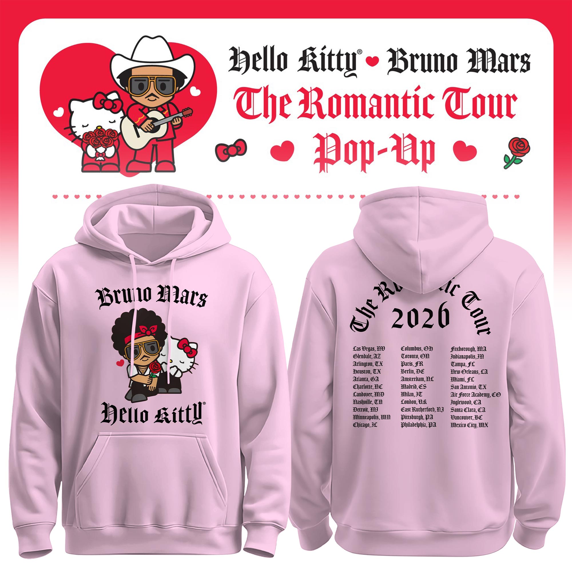 _BM x HK "The Romantic Tour" Hoodie