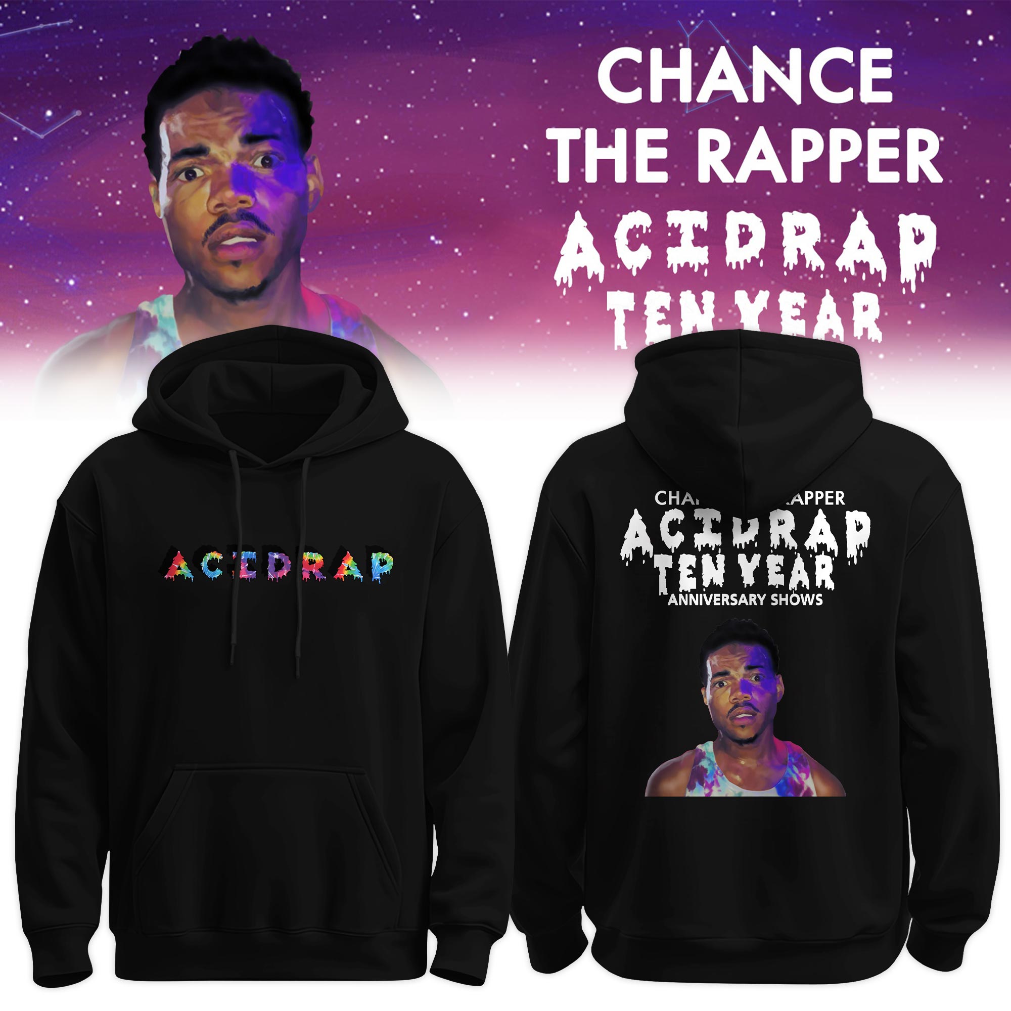 CTR “Acid Rap” 10 Year Anniversary Tour Limited Edition Hoodie