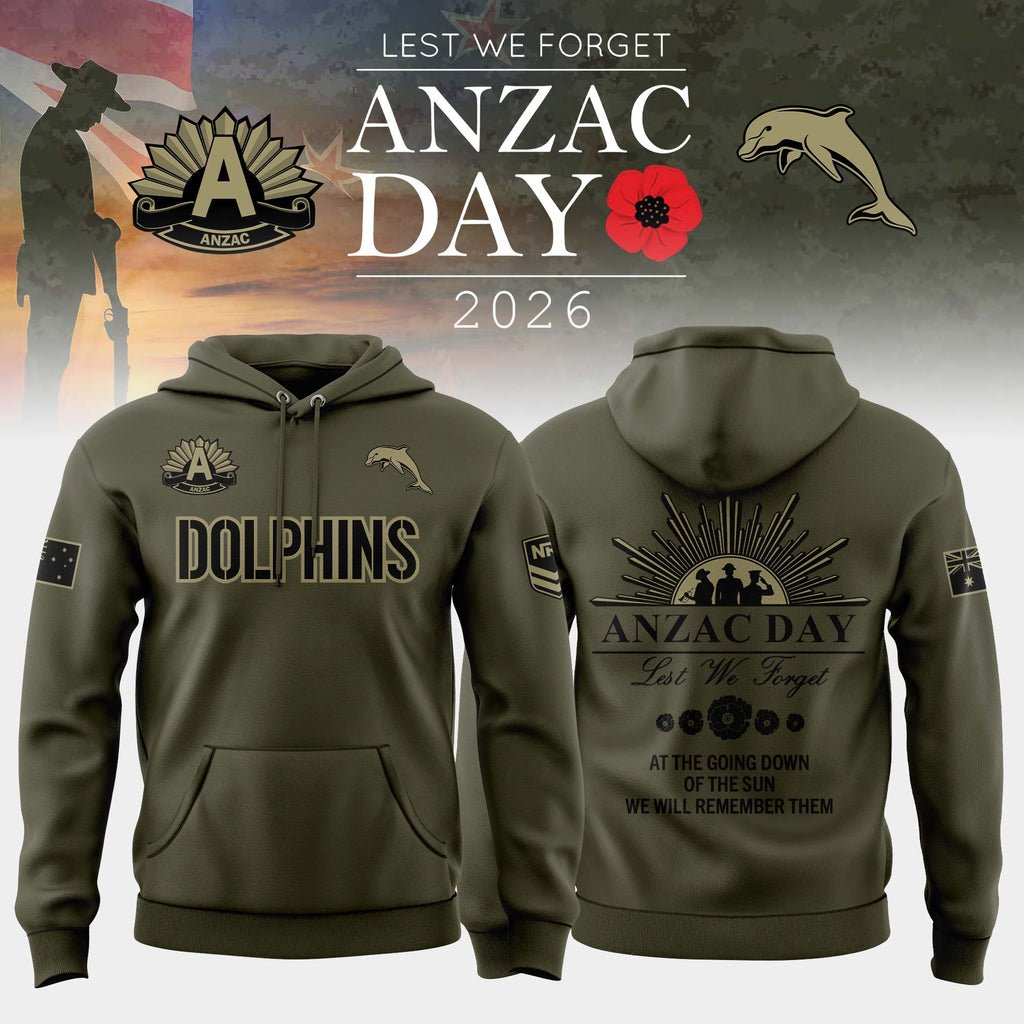 Dolphins Anzac Day Hoodie