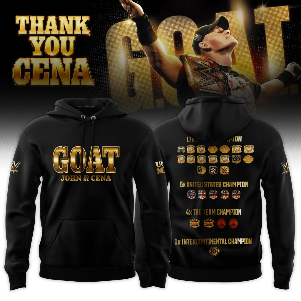 John Cena Thank You Cena Gold Limited Edition Hoodie