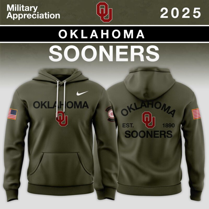 Oklahoma Sooners 2025 Military Appreciation Limited Edition Hoodie