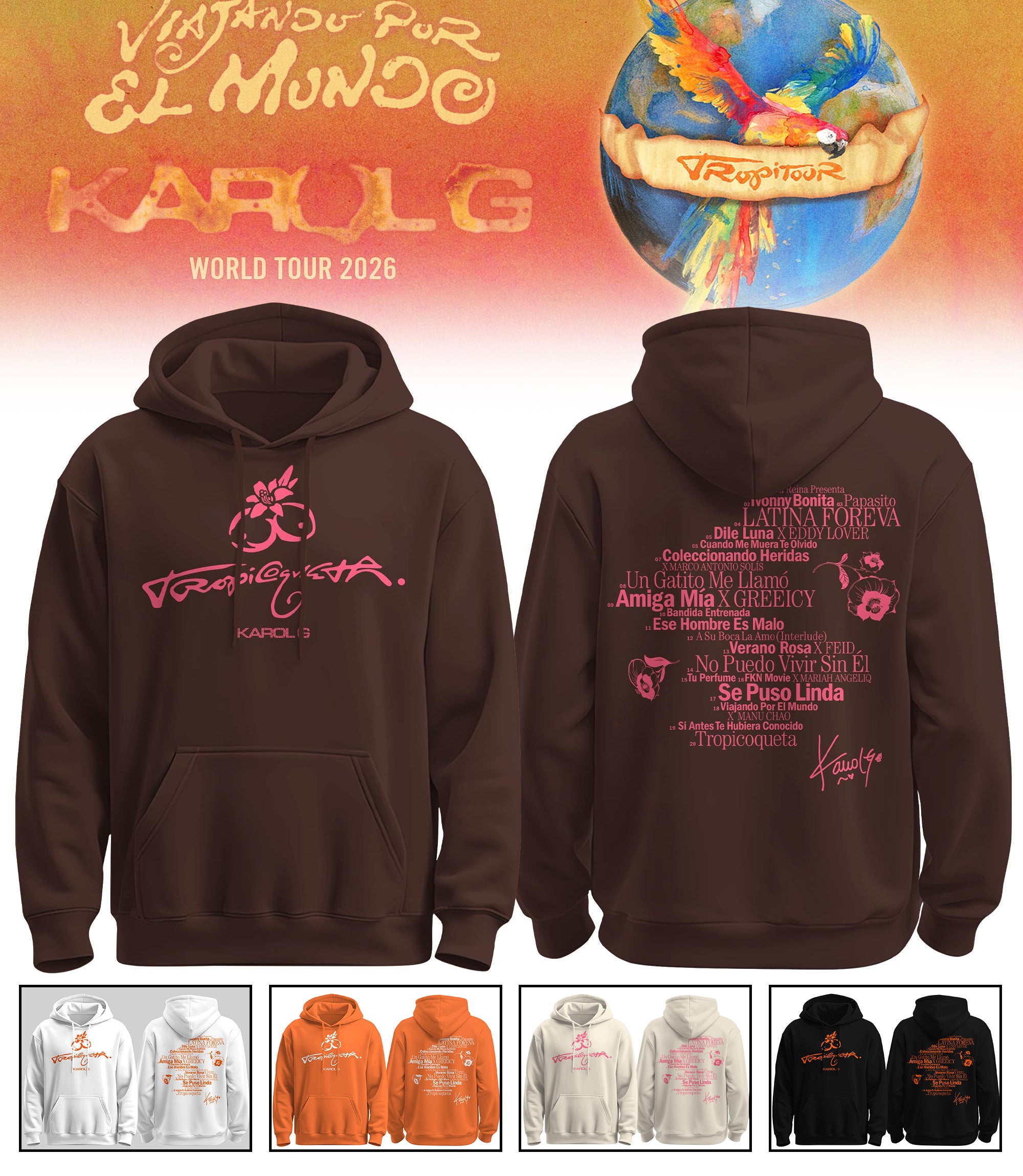 Tropicoqueta Tracklist Limited Edition Hoodie