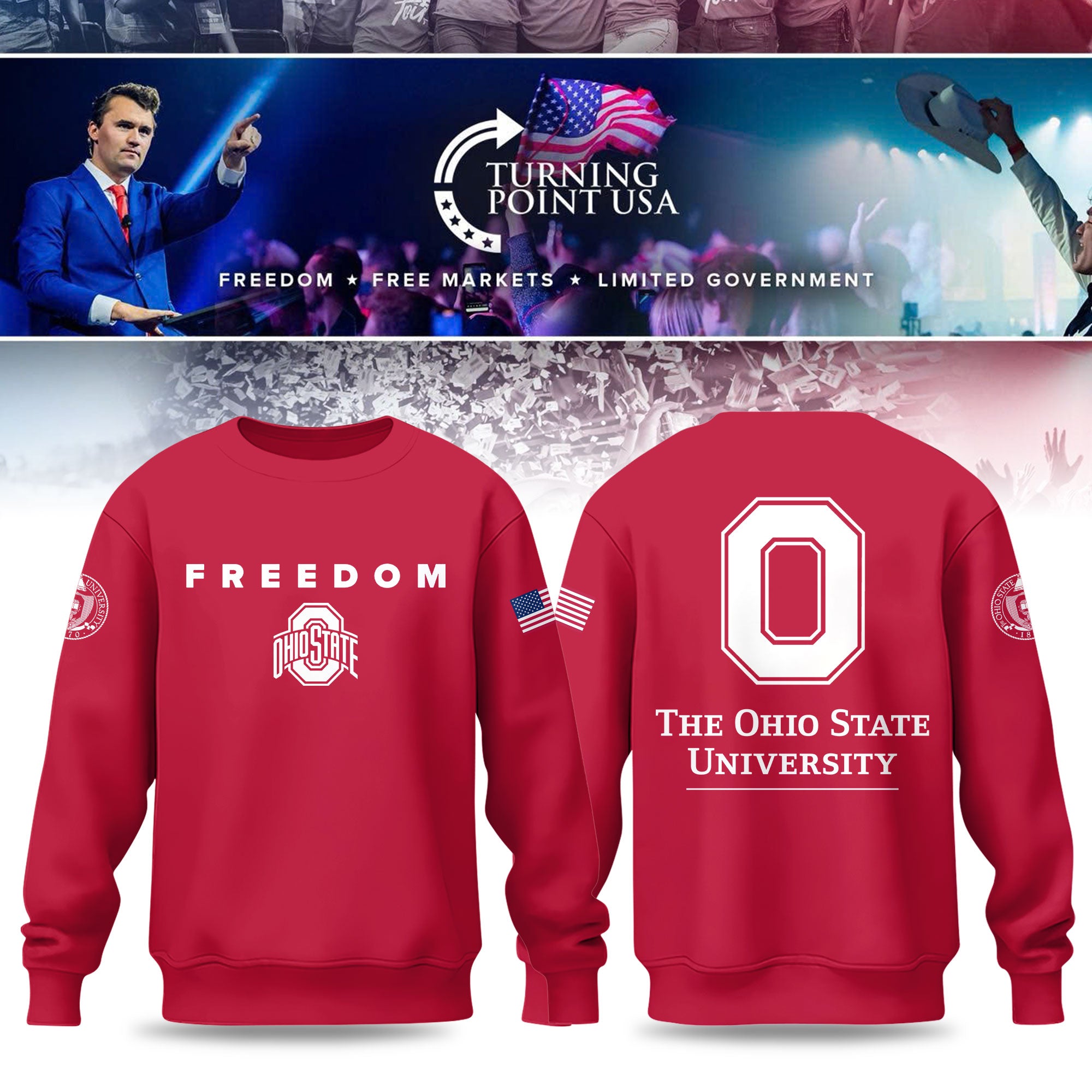 Ohio State x Turning Point USA Limited Edition Sweatshirt