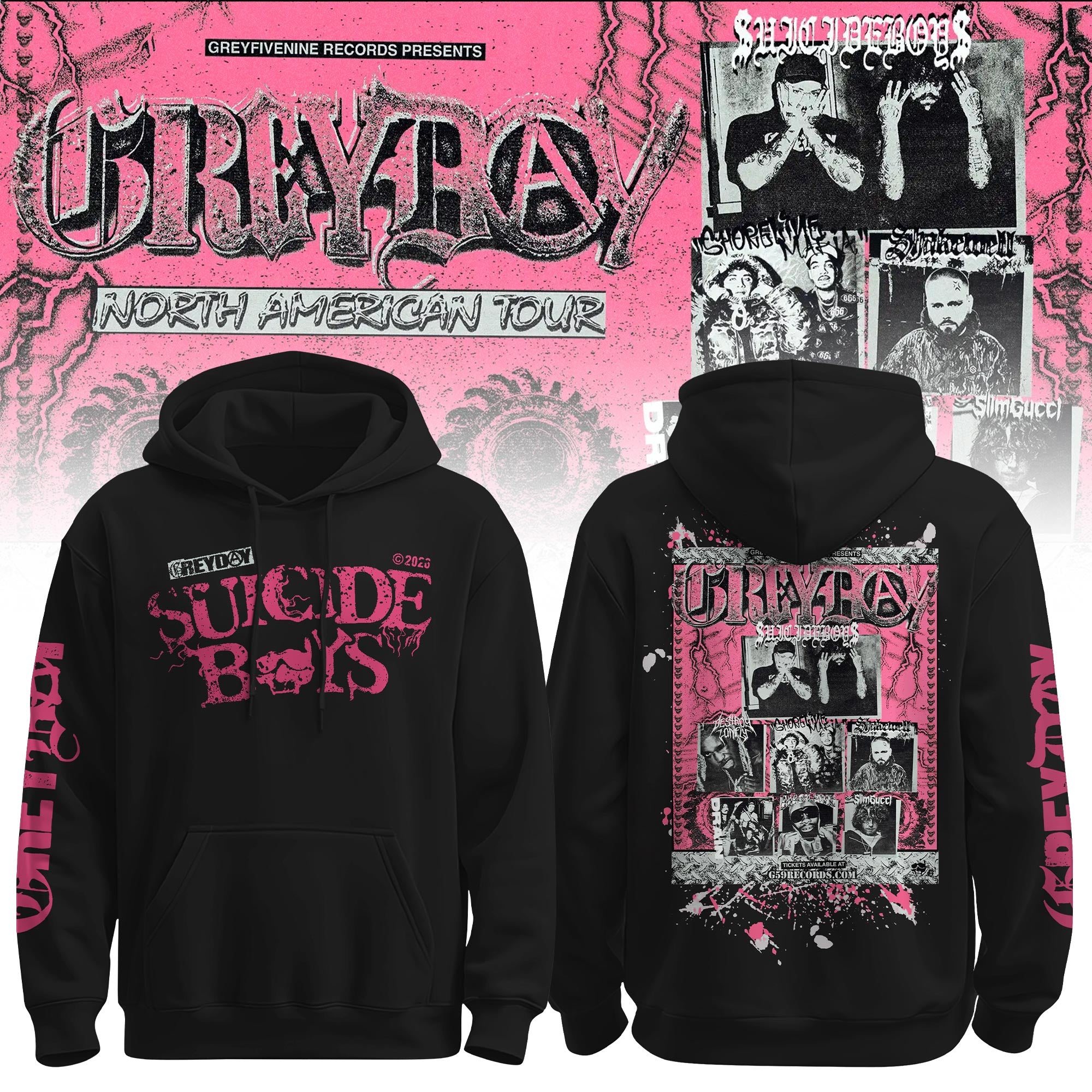 Greyday 2026 – North American Tour Hoodie