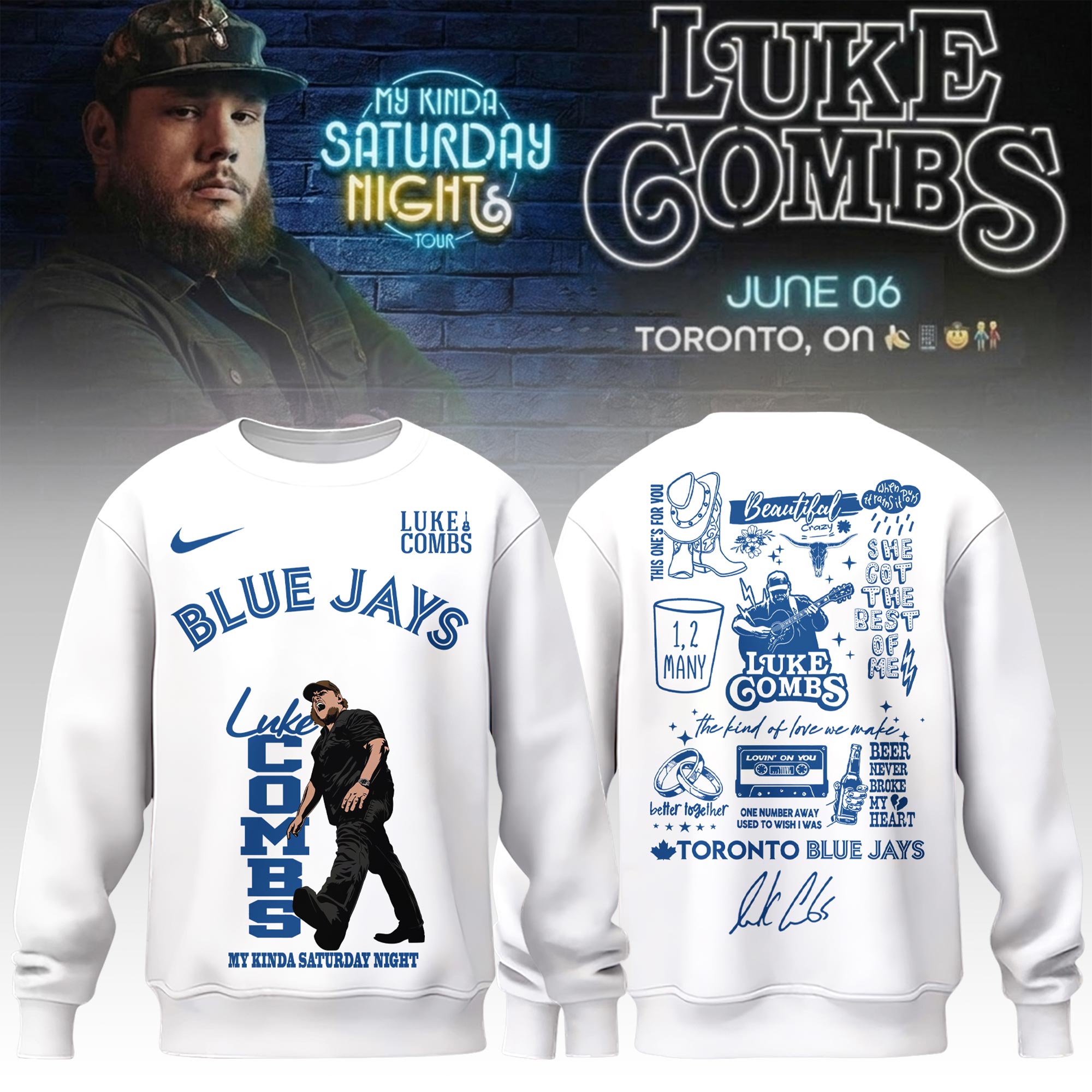 _ TOR x LC My Kinda Saturday Night Tour 2026  Limited Edition Sweatshirt