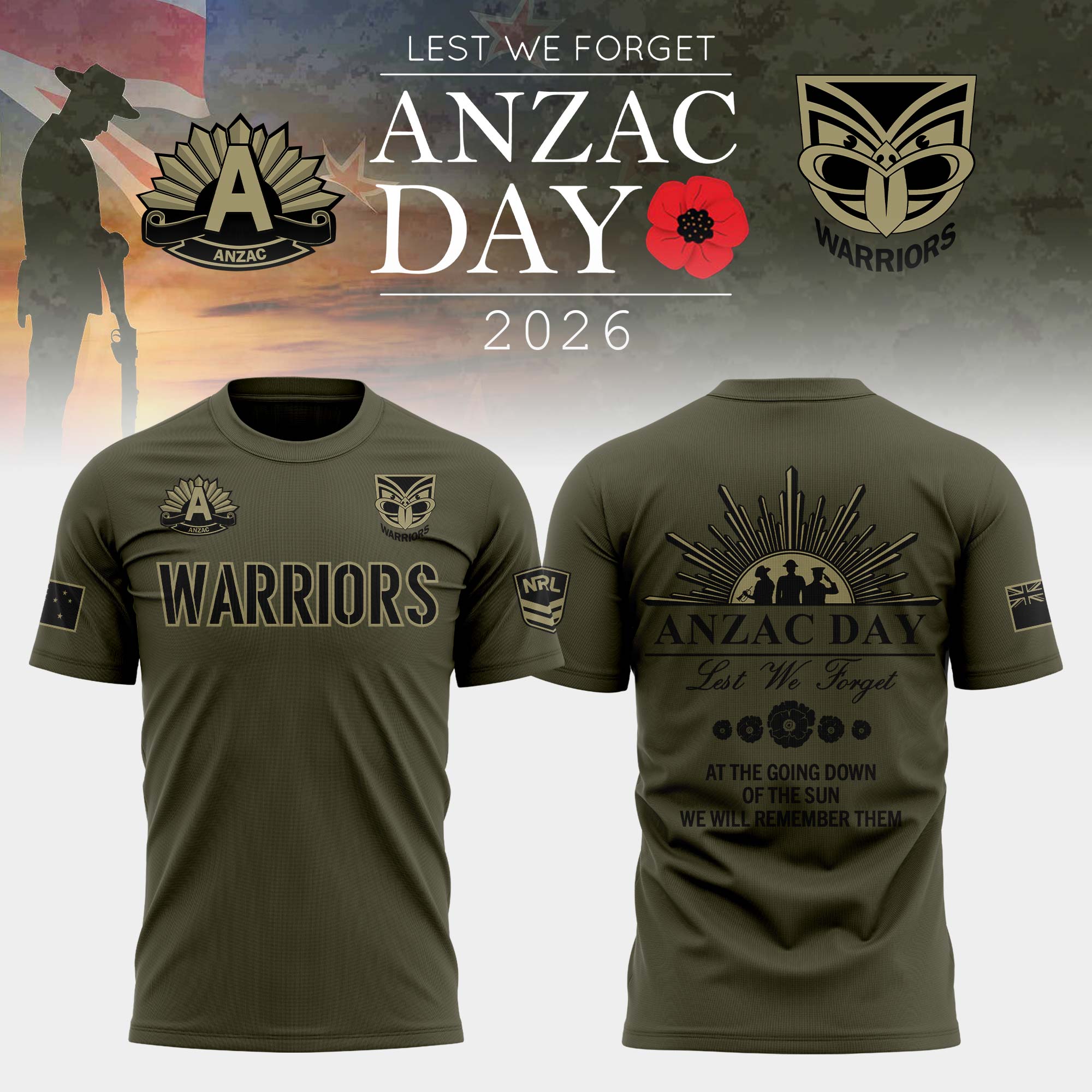 NZW Anzac Day T-shirt