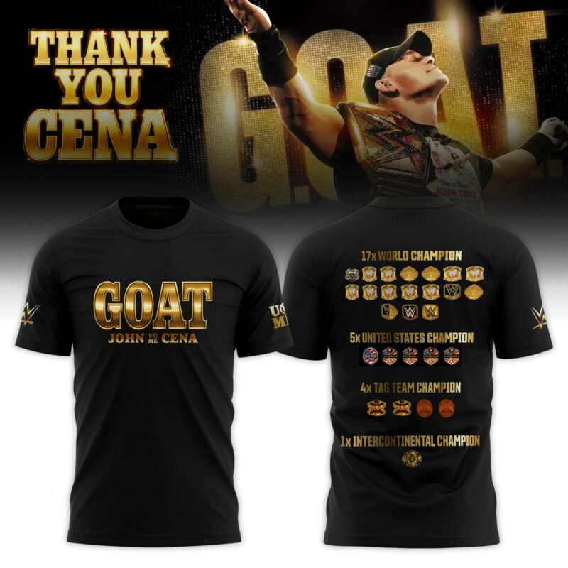 John Cena Thank You Cena Gold Limited Edition T-shirt