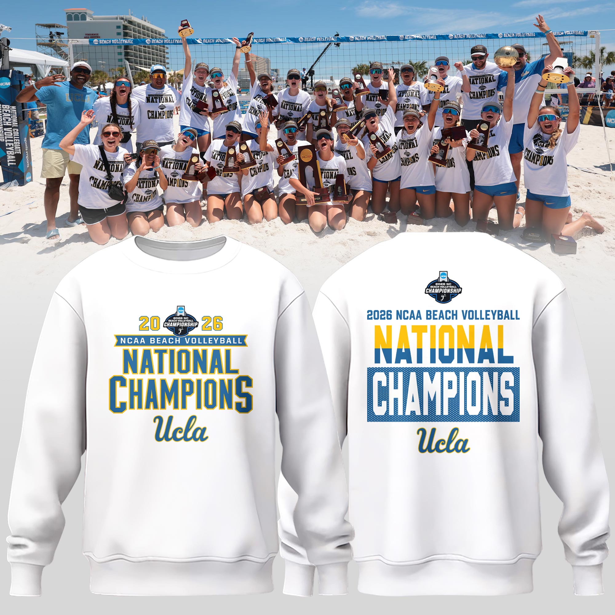 _UCLA 2026 NCAA Beach Volleyball National Champions Sweatshirt