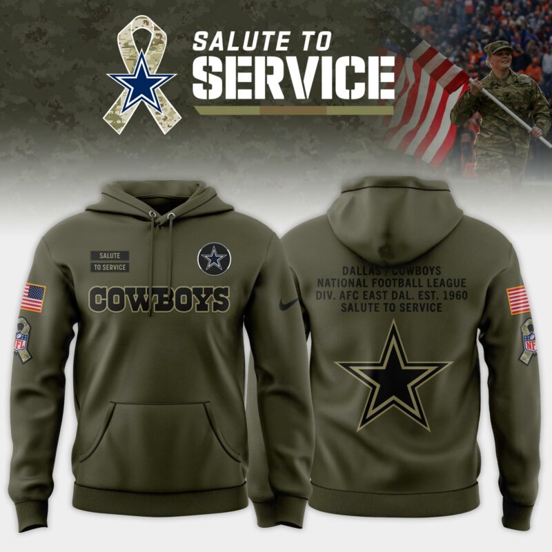 _ Dallas Cowboys 2025 Salute to Service Limited Hoodie