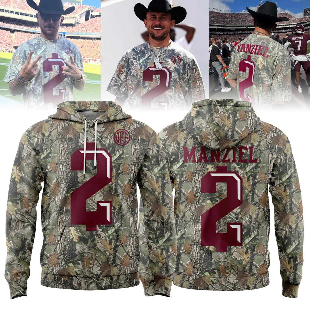 Johnny Manziel Texas A&amp;M Aggies Camo Limited Edition Hoodie