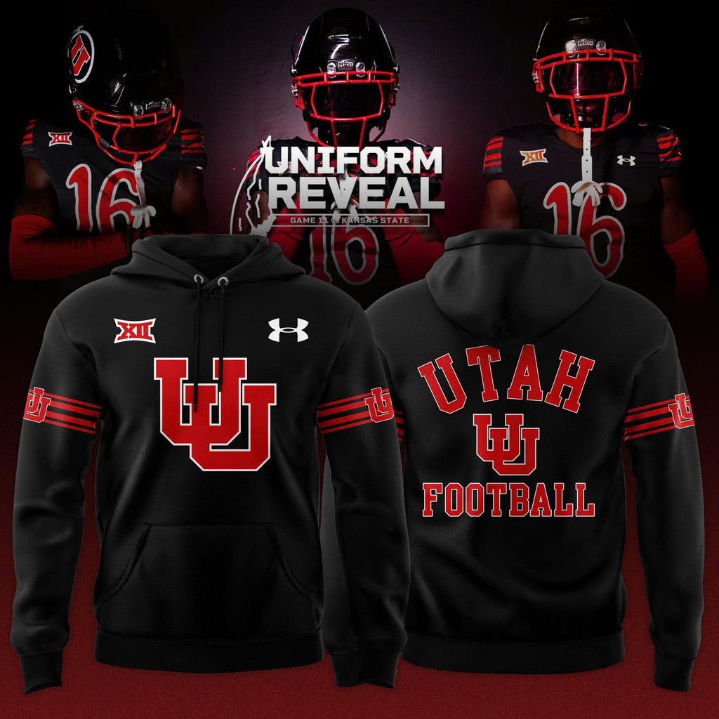 Utah Utes Black Throwbacks Hoodie - Black