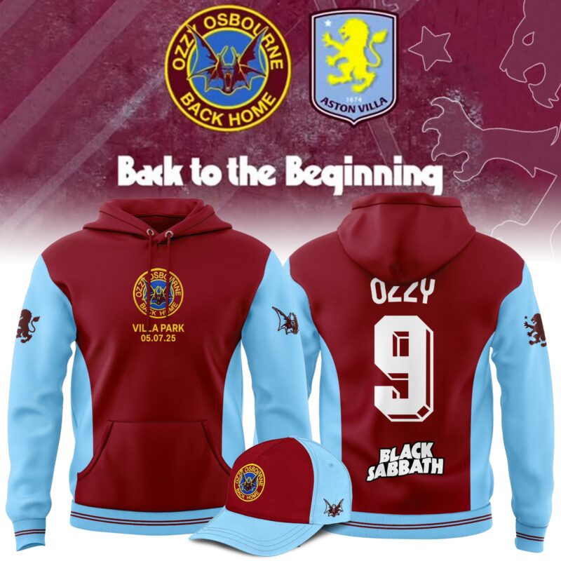 Limited Edition Aston Villa x Ozzy Osbourne Back Home Hoodie