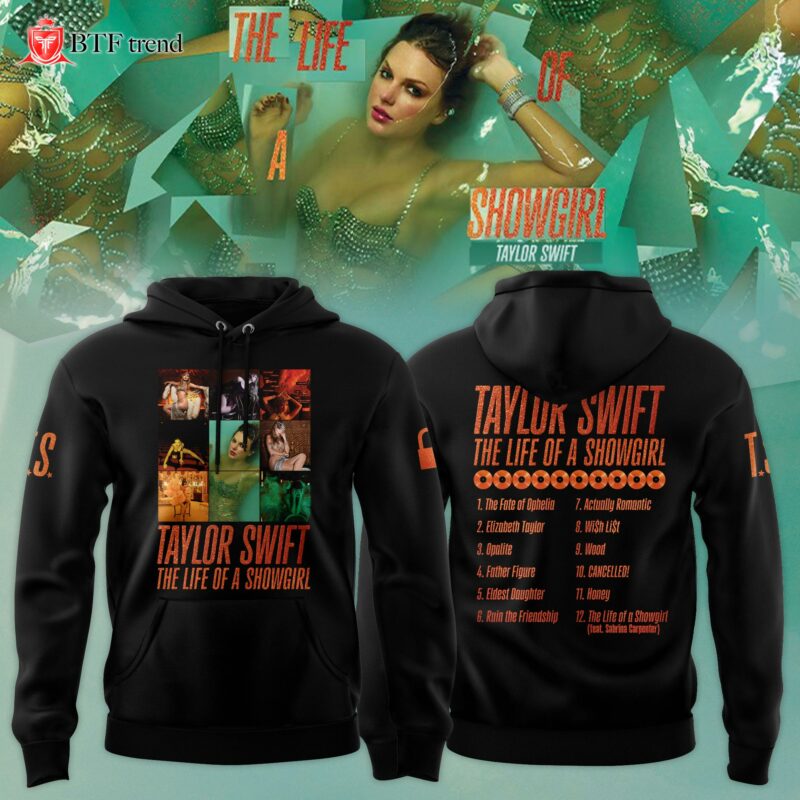 Taylor Swift "The Life of a Showgirl" Album 2025 Limited Editions Hoodie - Black