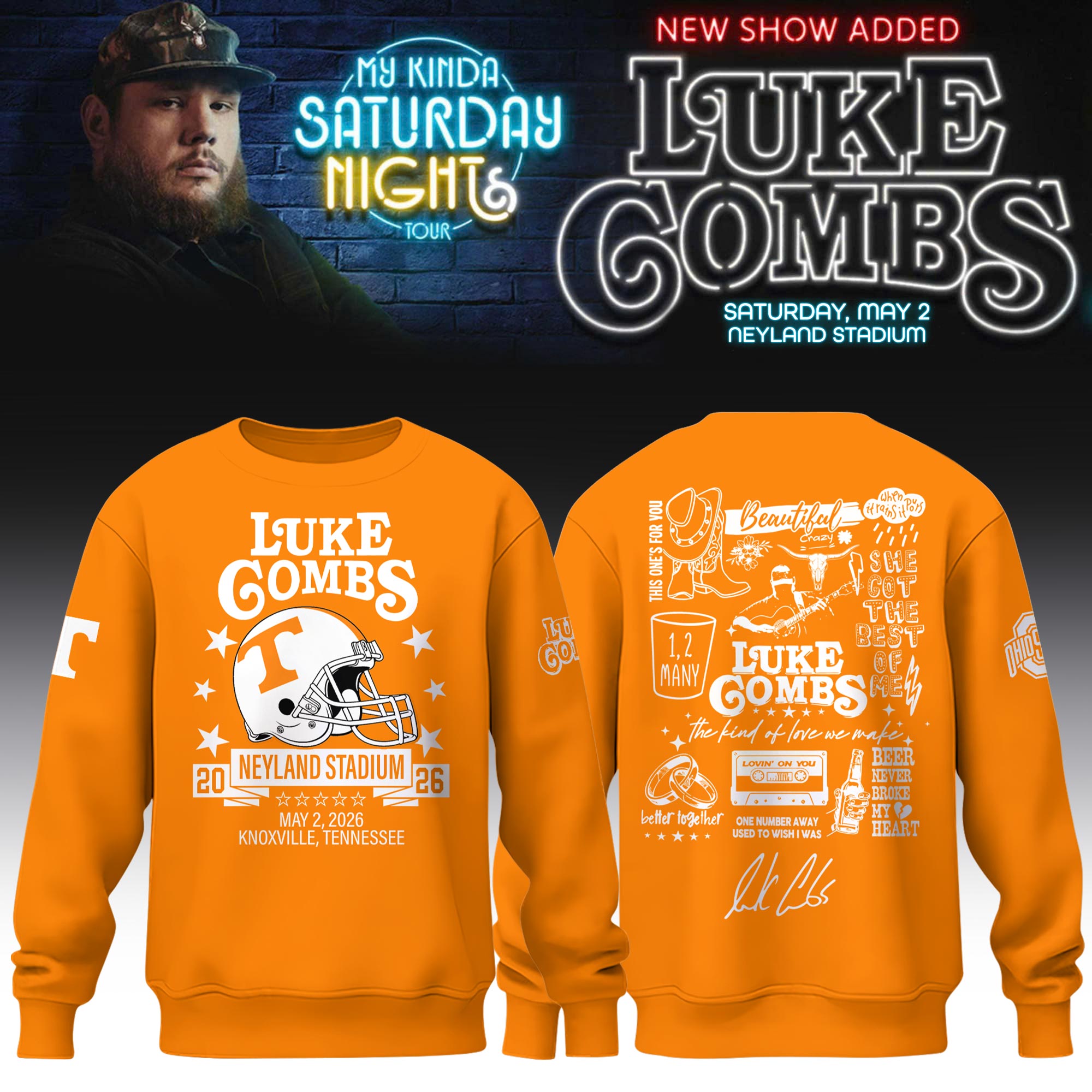 _ Vols x LC ”My Kinda Saturday Night Tour 2026” Limited Edition Sweatshirt