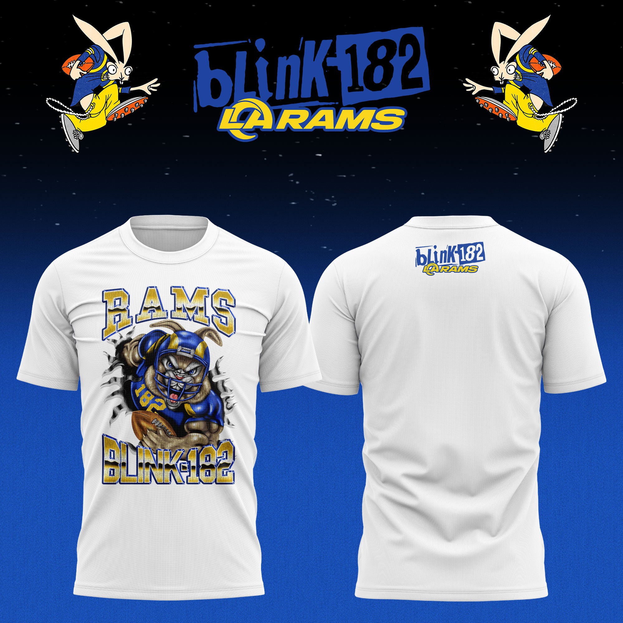 _ .Los Angeles Rams x blink-182 Limited Edition T-shirt