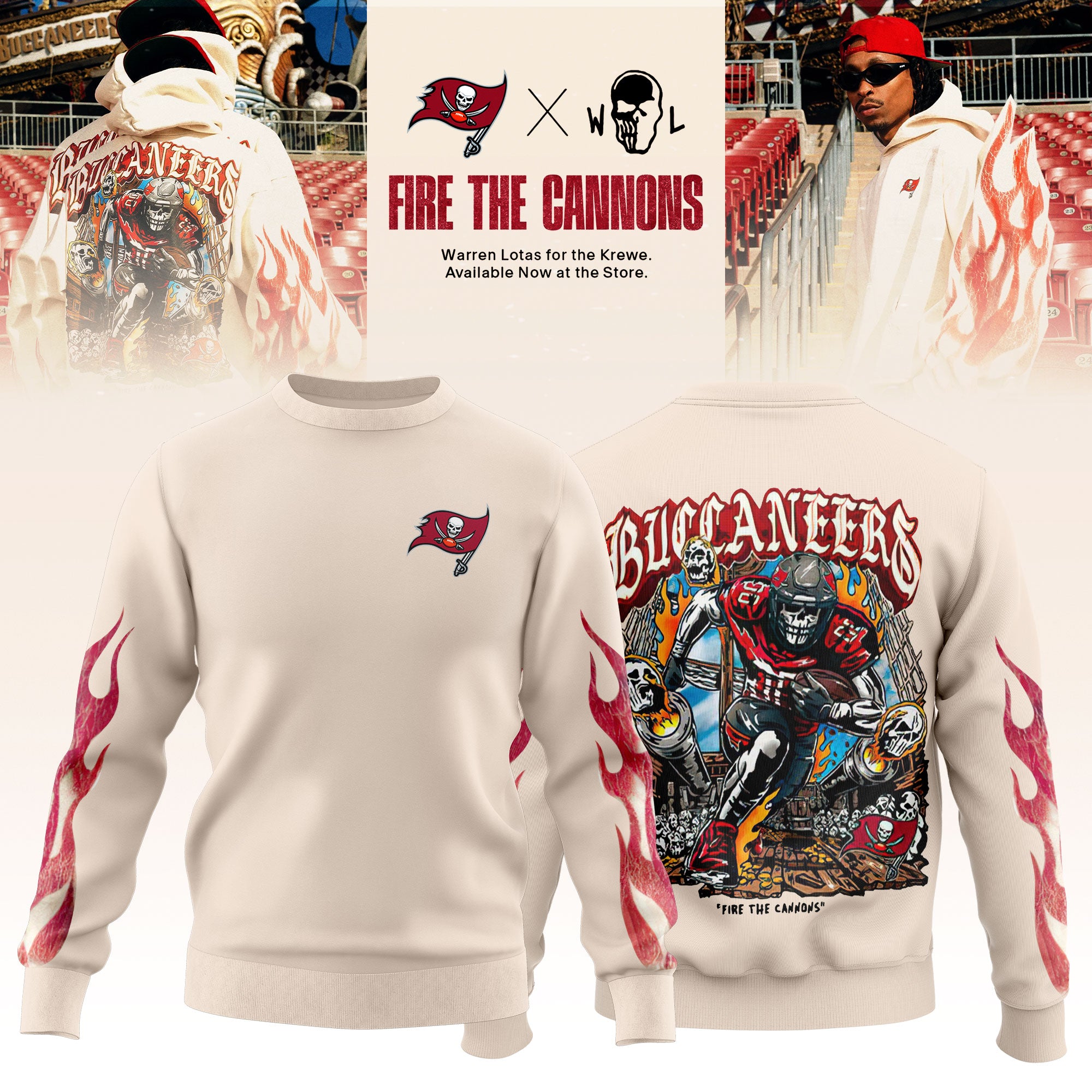 Tampa Bay Buccaneers x Warren Lotas Limited Edition Sweatshirt