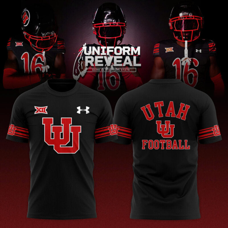 Utah Utes Black Throwbacks T-shirt - Black