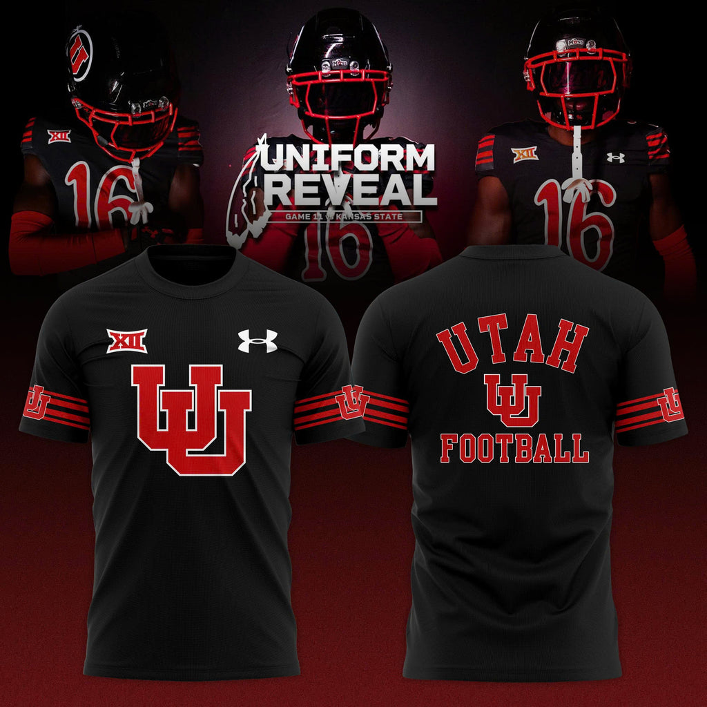 Utah Utes Black Throwbacks T-shirt - Black