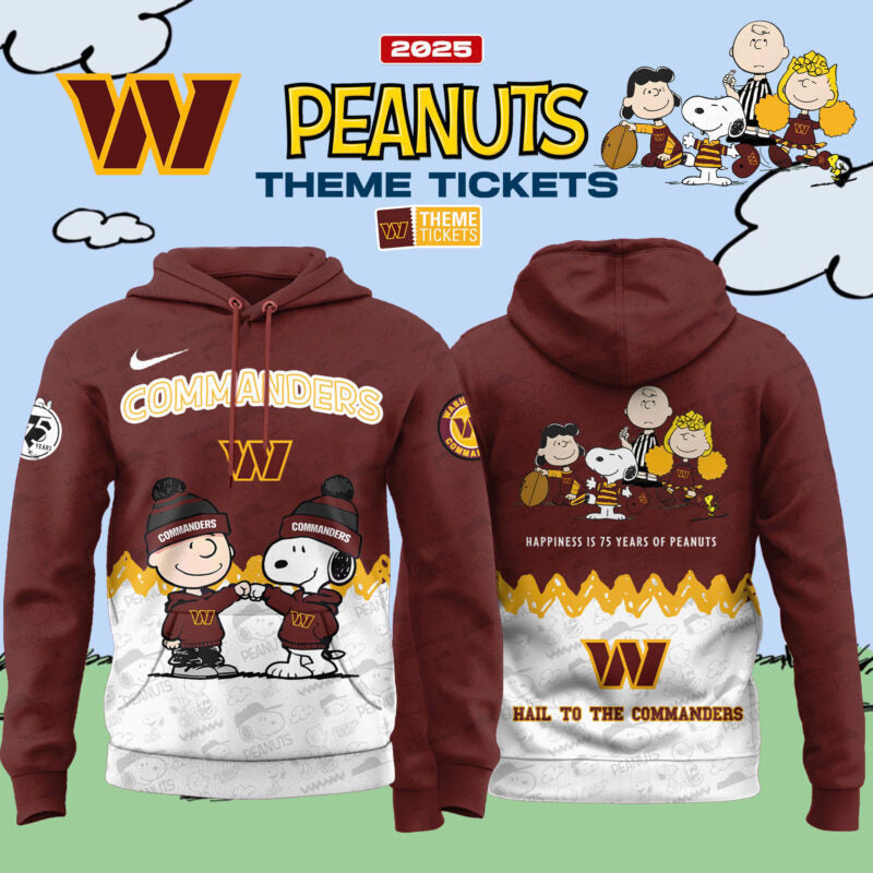 Washington Commanders x Peanuts Limited Editions 2025 Hoodie