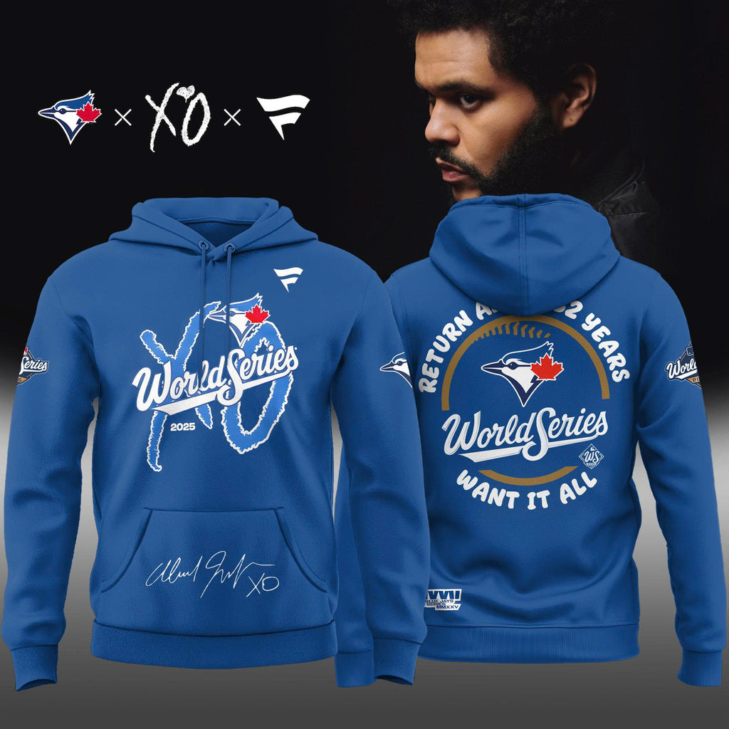 The Weeknd x Toronto Blue Jays World Series Hoodie - Blue