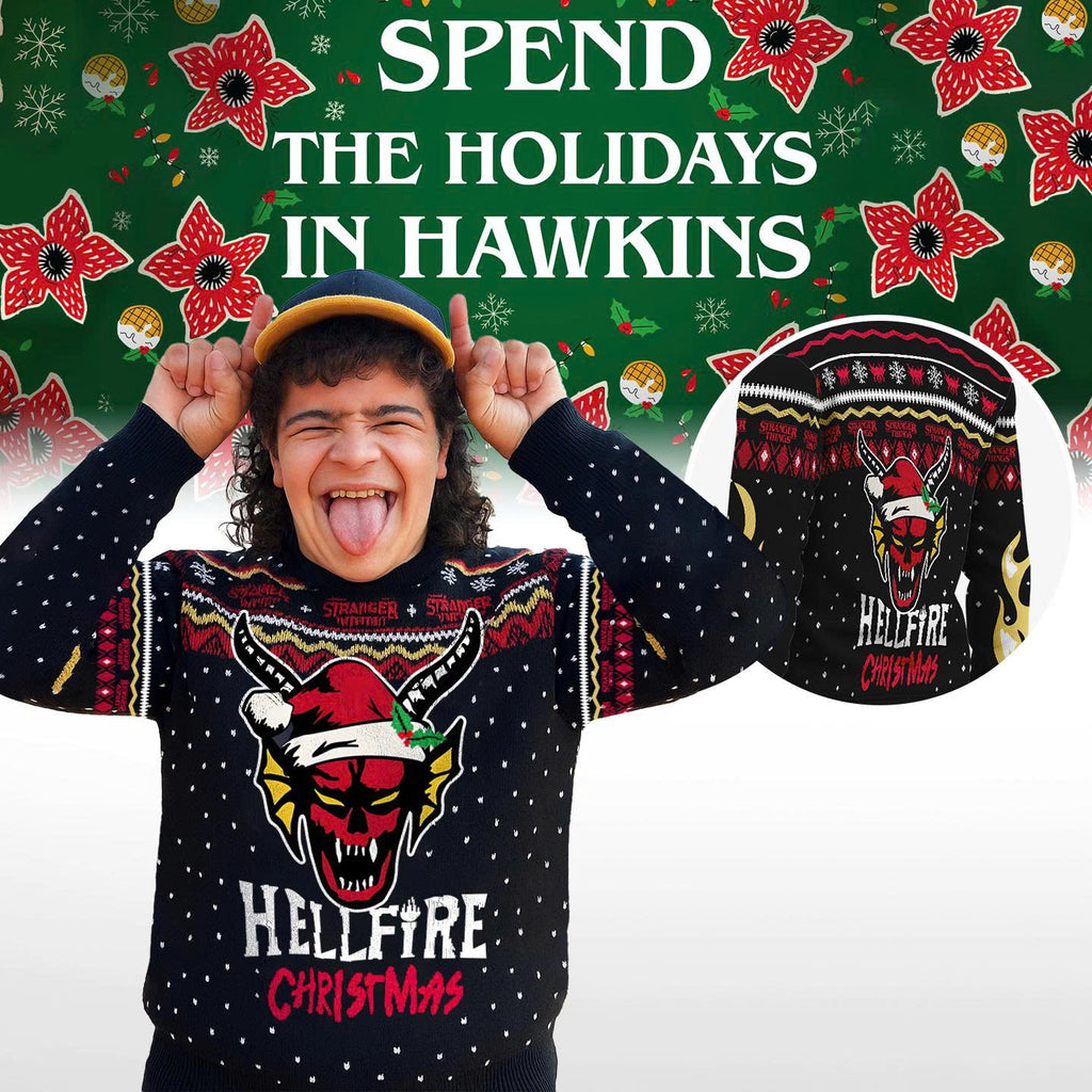 _Stranger Things Hellfire Club Christmas Special Edition Knitted Sweater