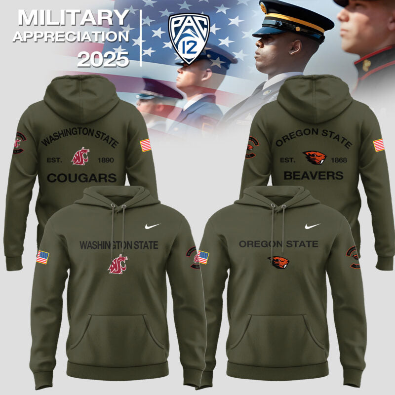 Pacific Coast Conference Teams 2025 Military Appreciation Limited Edition Hoodie