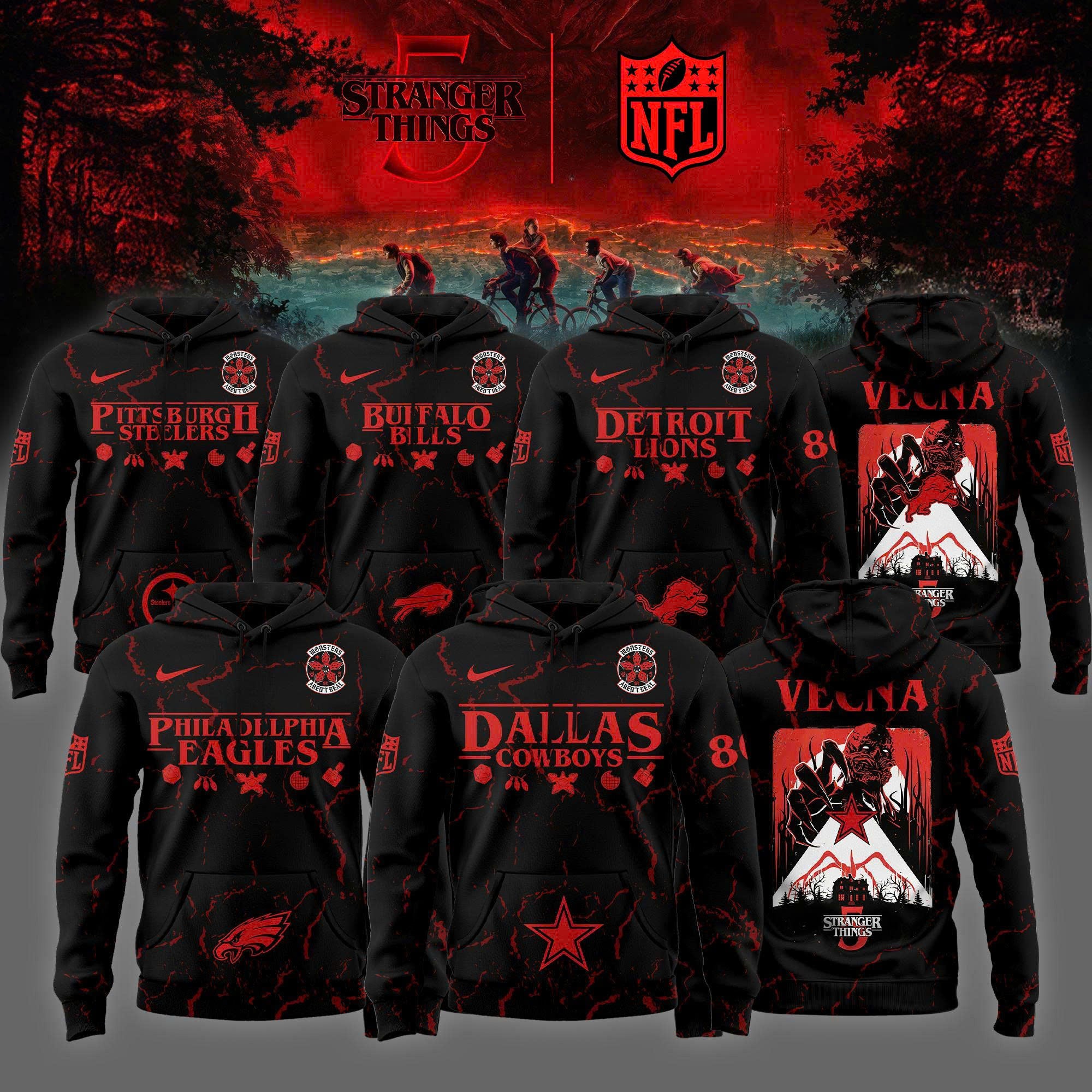 _ NFL x Stranger Things 2025 Special Editions Hoodie