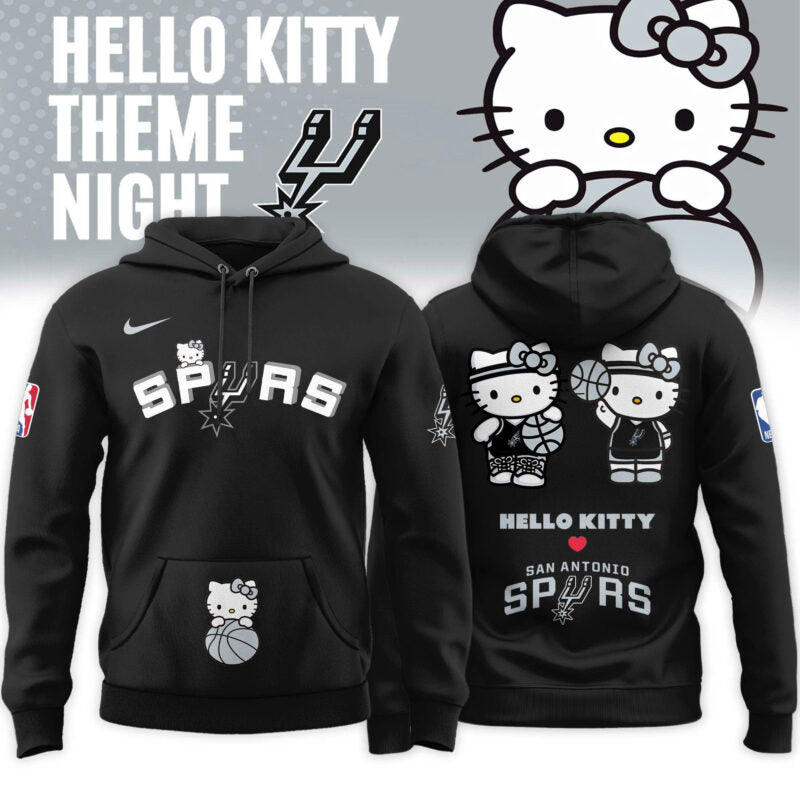 _ San Antonio Spurs x Hello Kitty Night 2026 Special Edition Hoodie