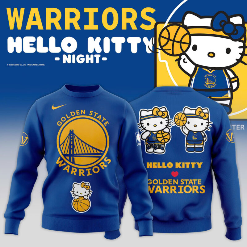 _ Golden State Warriors x Hello Kitty Night 2026 Special Edition Sweatshirt