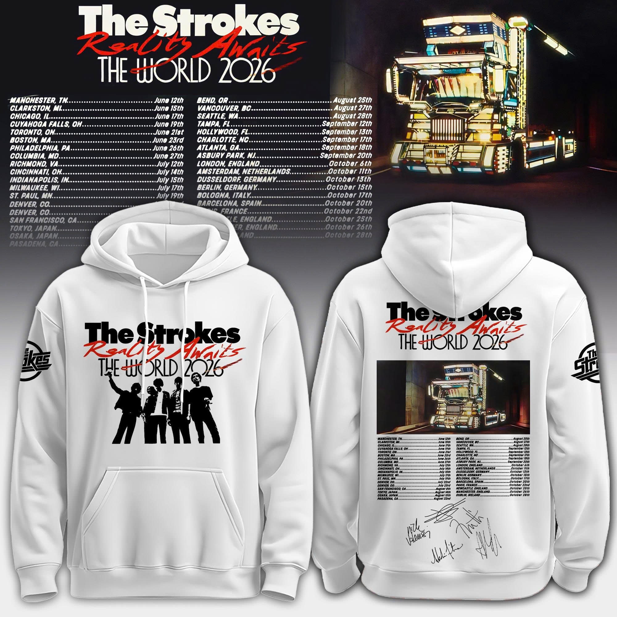 _The Strokes Reality Awaits Tour 2026 New Hoodie